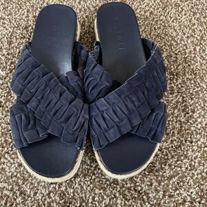 1. State Shoes |Navy 1state Rullfle Cross Slides | Color: Blue | Size: 7.5